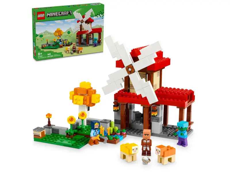 LEGO Minecraft Farm with Windmill