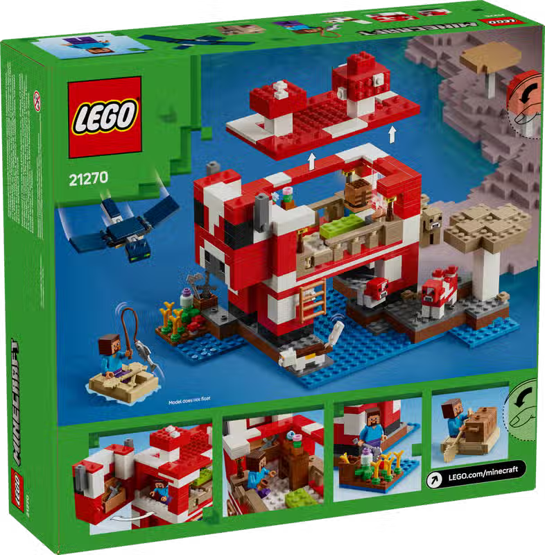 LEGO Minecraft The Mooshroom House (21270)