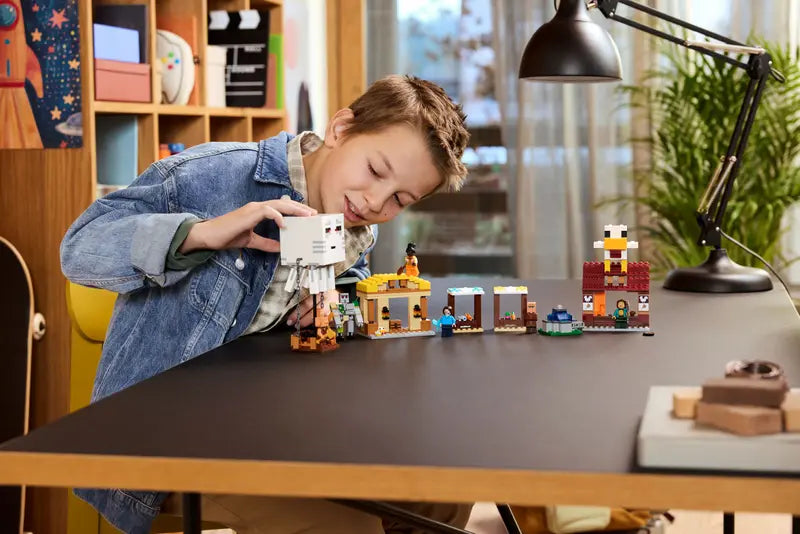 LEGO Minecraft Ghast Balloon Village Attack