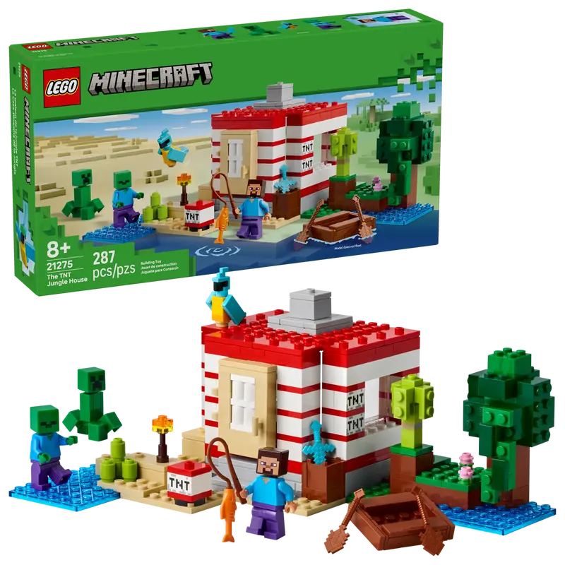 LEGO Minecraft TNT House in the Jungle