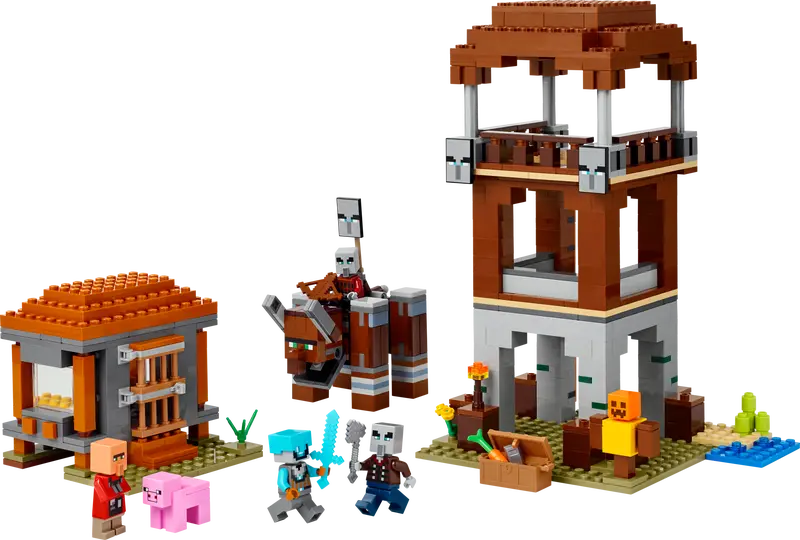 LEGO Minecraft The Pillager Base and Ravager