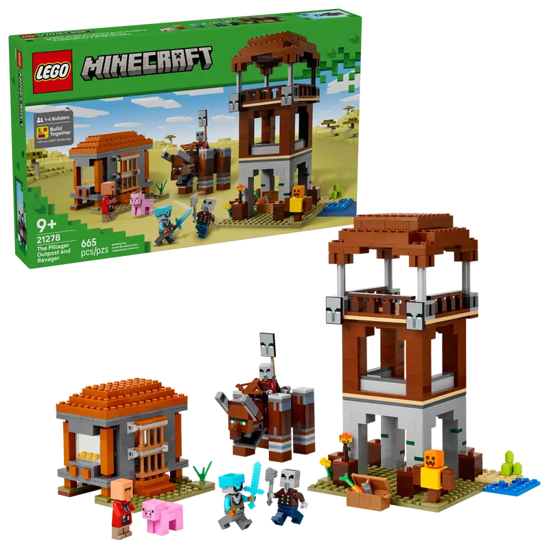 LEGO Minecraft The Pillager Base and Ravager