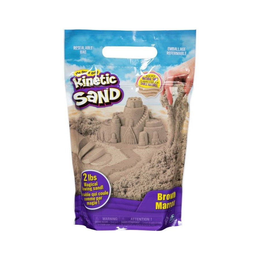 Kinetic Sand, 907 g Brown Play Sand, Resealable Bag