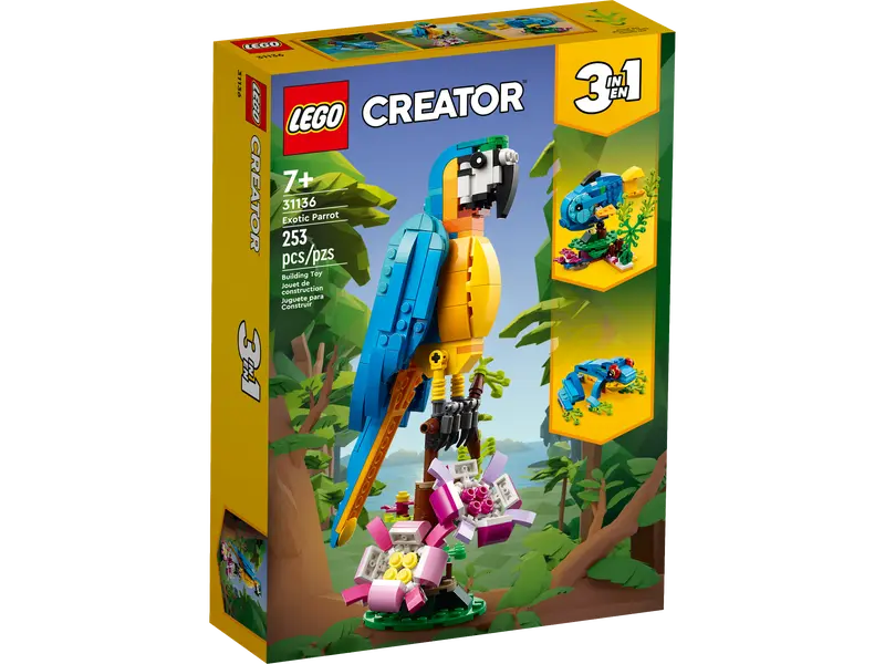 LEGO Creator 3-in-1 Exotic Parrot (31136)