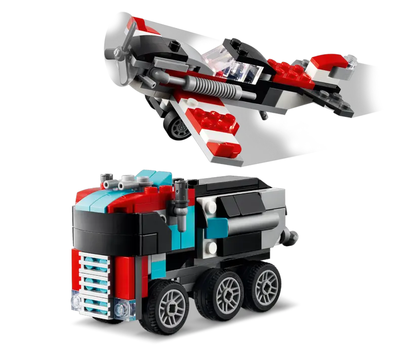 LEGO Creator 3-in-1 Flatbed Truck with Helicopter (31146)