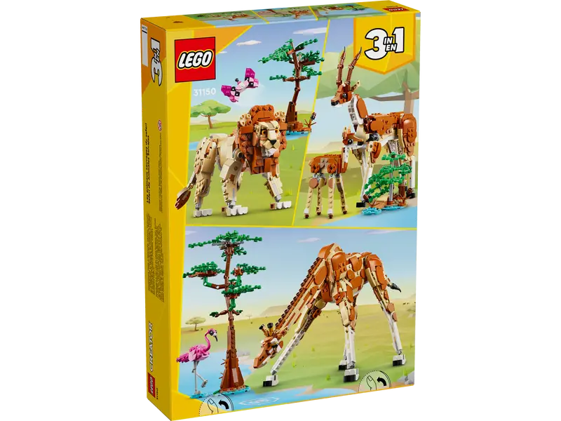 LEGO Creator 3-in-1 Wild Safari Animals (31150)
