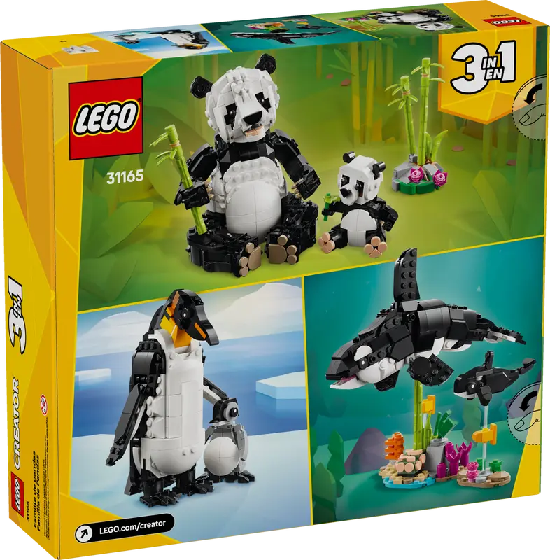 LEGO Creator 3-in-1 Wild Animals Panda Family (31165)