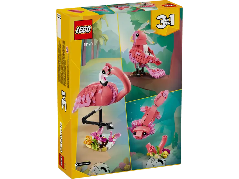 LEGO Creator 3-in-1 Wild Animals Pink Flamingo (31170)