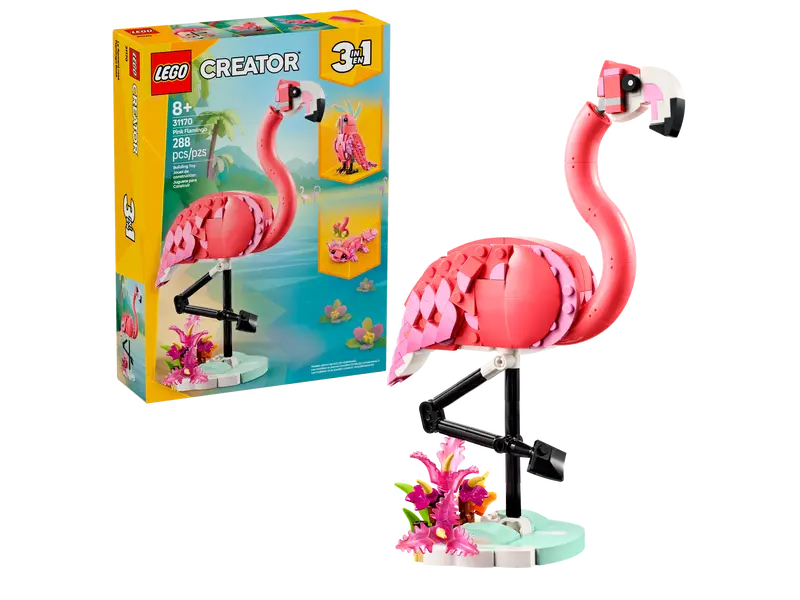 LEGO Creator 3-in-1 Wild Animals Pink Flamingo (31170)