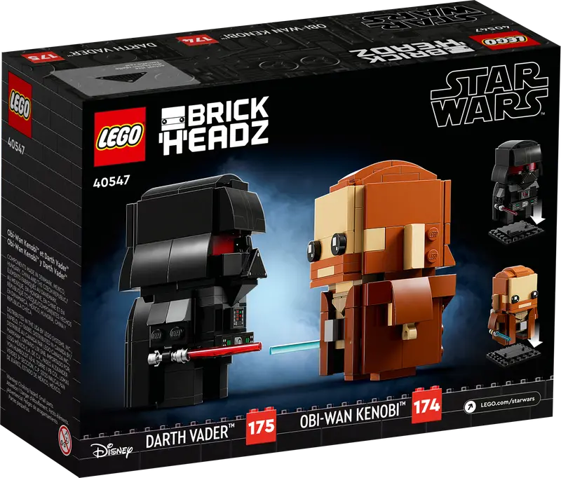 LEGO BrickHeadz Star Wars Obi-Wan Kenobi & Darth Vader (40547)