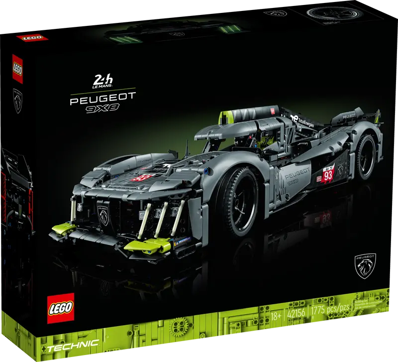 LEGO Technic PEUGEOT 9X8 24H Le Mans Hybrid Hypercar (42156)