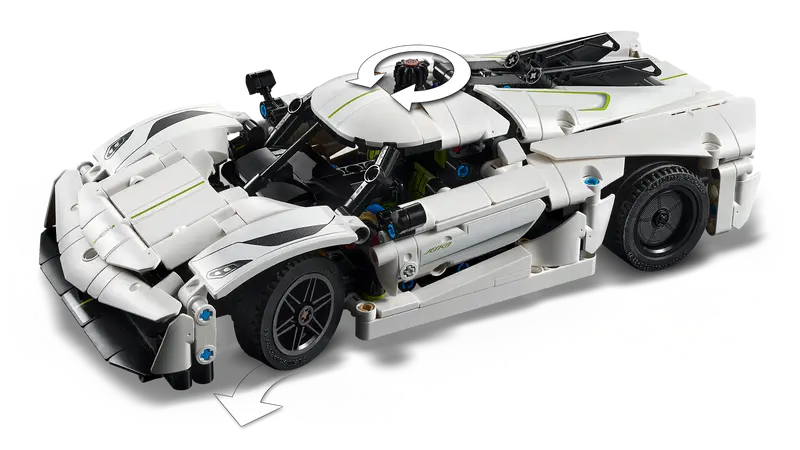 LEGO Technic White Hypercar – Koenigsegg Jesko Absolut (42184)