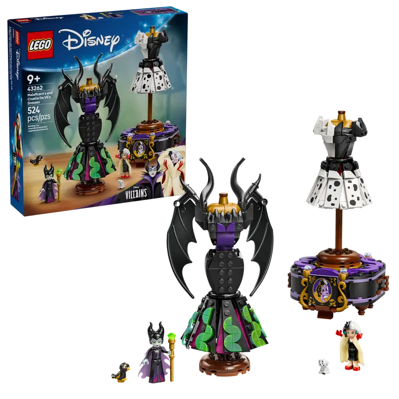LEGO Disney Maleficent and Cruella De Vil Dresses (43262)