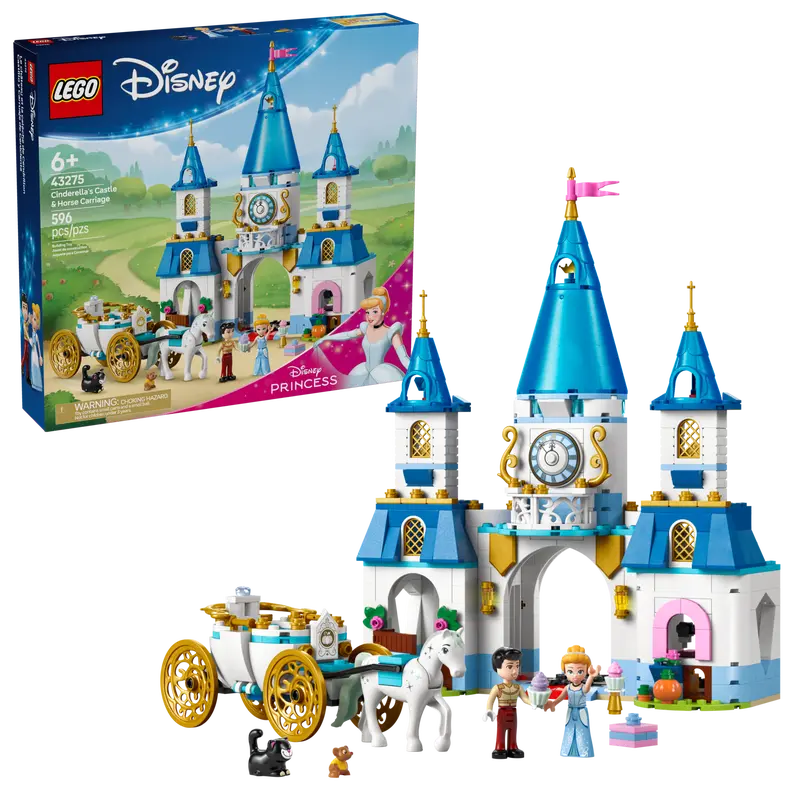 LEGO Disney Cinderella’s Castle and Horse Carriage (43275)
