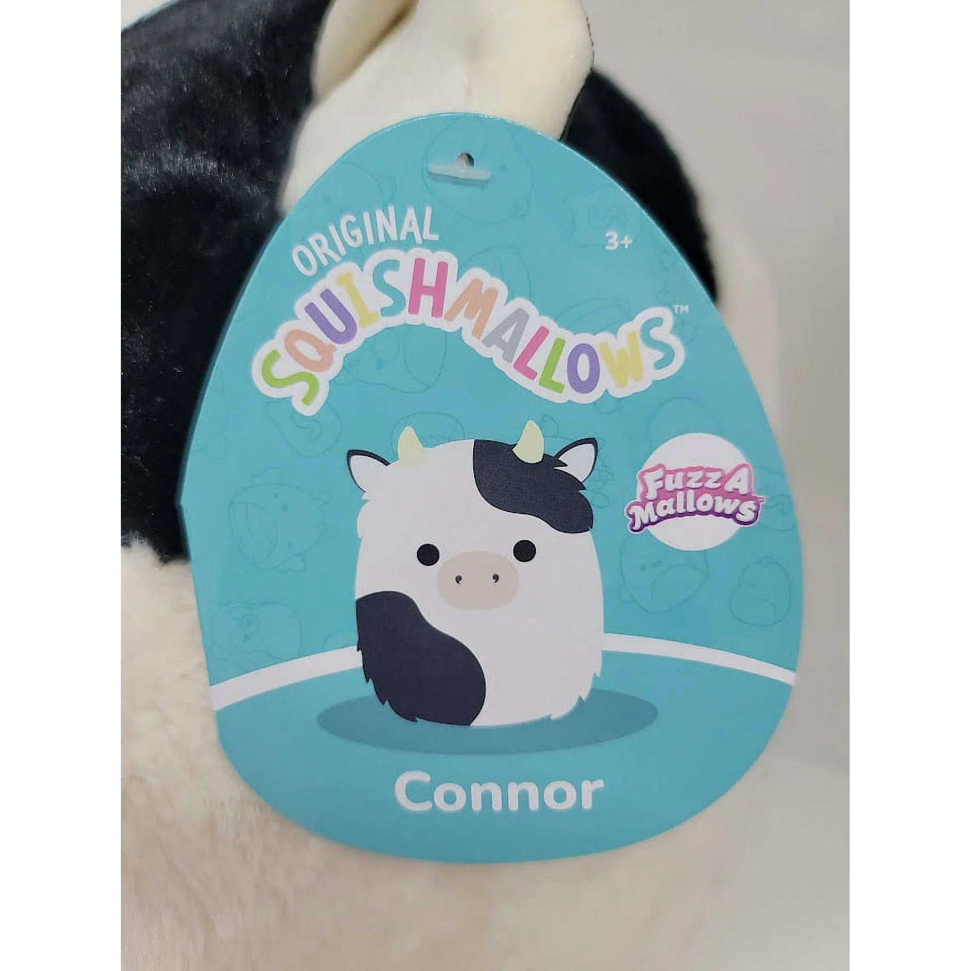 Squishmallows Fuzz-A-Mallows  Connor The Cow