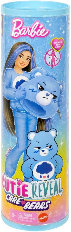 Barbie Cutie Reveal Care Bears Series – Grumpy Bear Edition