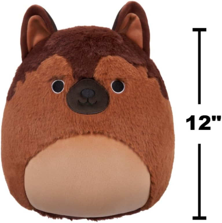 Squishmallows Fuzz-A-Mallows Mario The German Shepherd