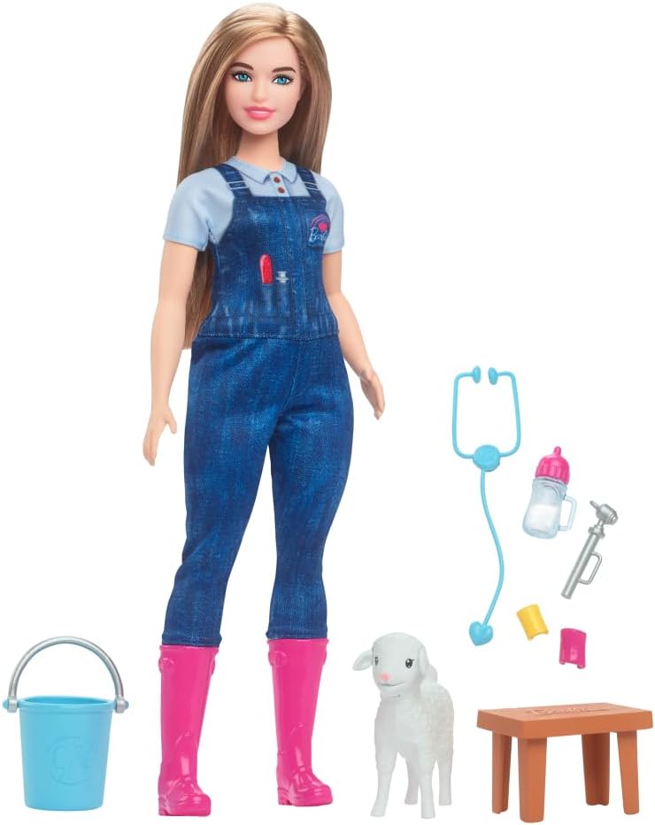 Barbie 65th Anniversary Farm Veterinarian Doll & Accessories Set