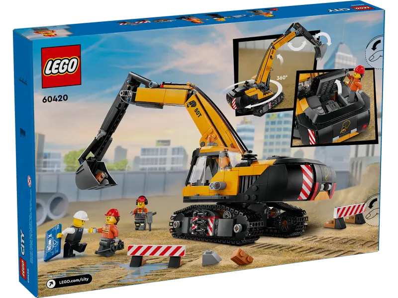 LEGO City Yellow Excavator (60420)