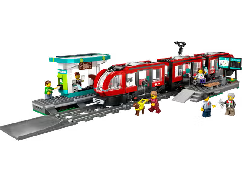 LEGO City Tram and City Center Stop (60423)