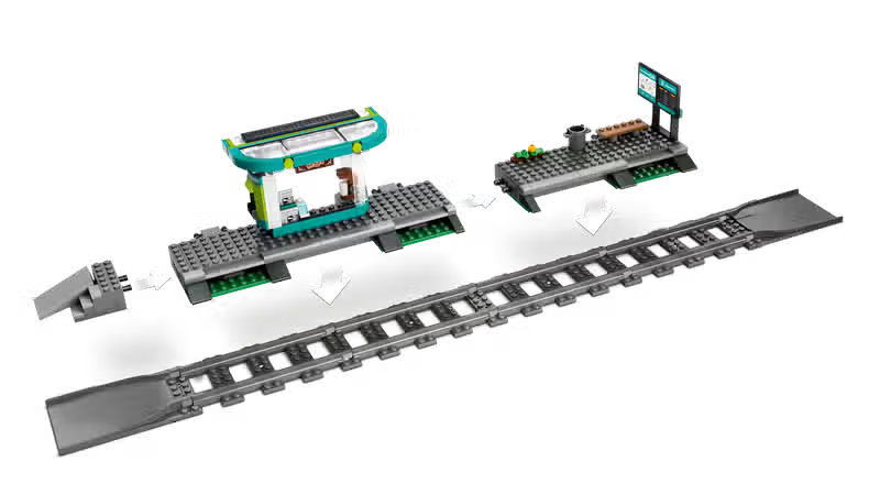 LEGO City Tram and City Center Stop (60423)
