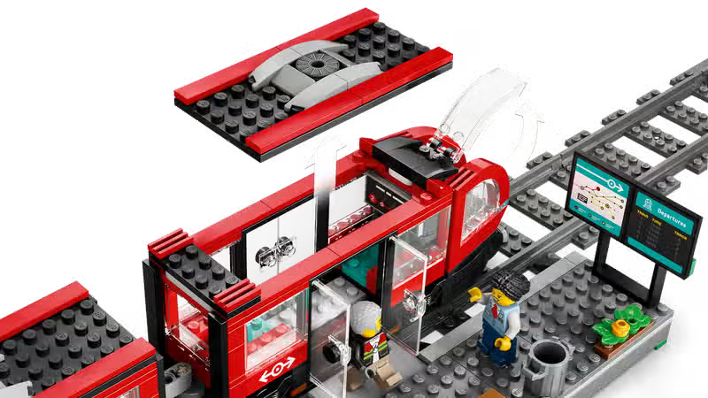 LEGO City Tram and City Center Stop (60423)