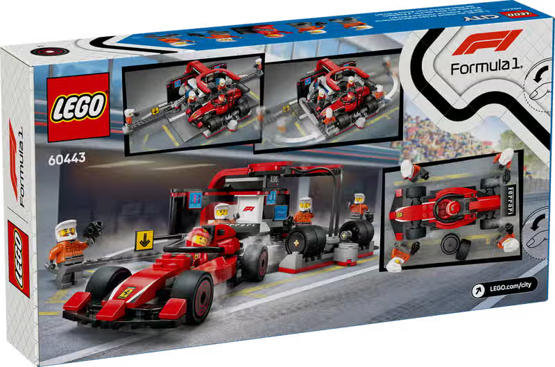 LEGO City F1 Pit Stop and Ferrari Pit Crew (60443)