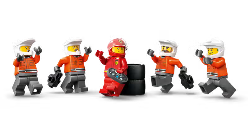 LEGO City F1 Pit Stop and Ferrari Pit Crew (60443)