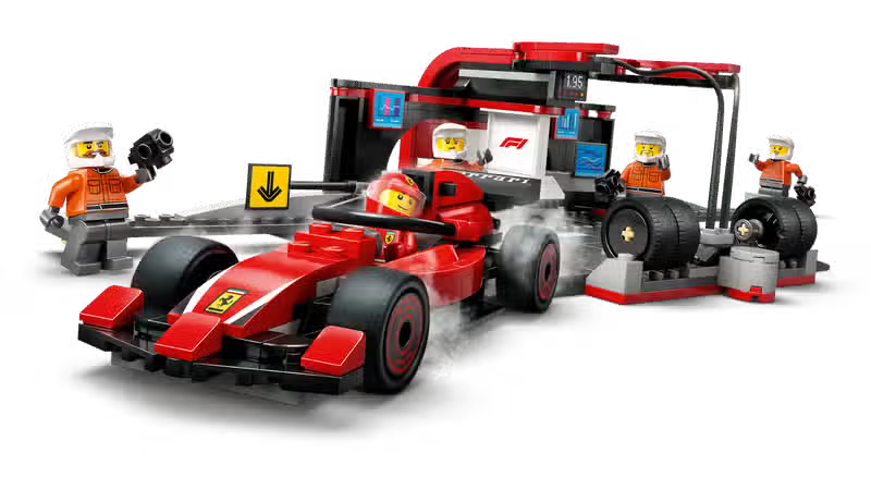 LEGO City F1 Pit Stop and Ferrari Pit Crew (60443)