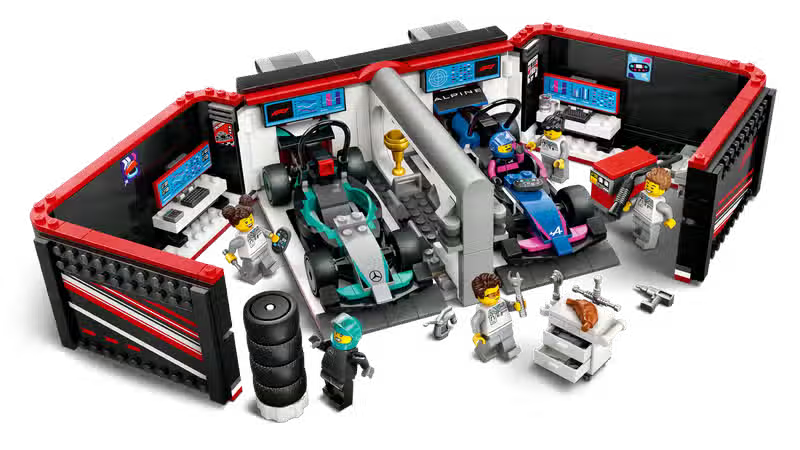 LEGO City F1 Garage and Mercedes-AMG & Alpine Cars (60444)