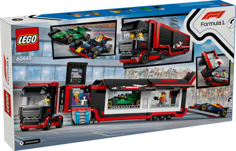 LEGO City F1 Truck with RB20 and AMR24 Cars (60490)