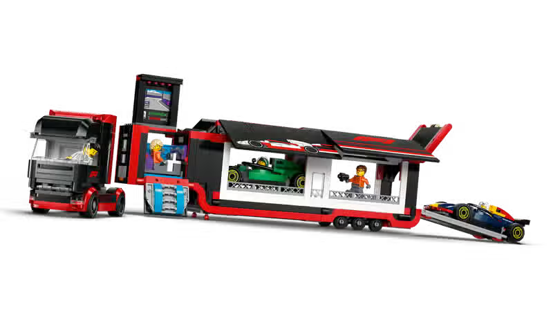 LEGO City F1 Truck with RB20 and AMR24 Cars (60490)