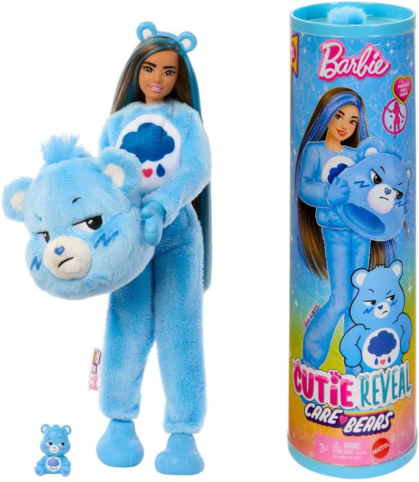 Barbie Cutie Reveal Care Bears Series – Grumpy Bear Edition