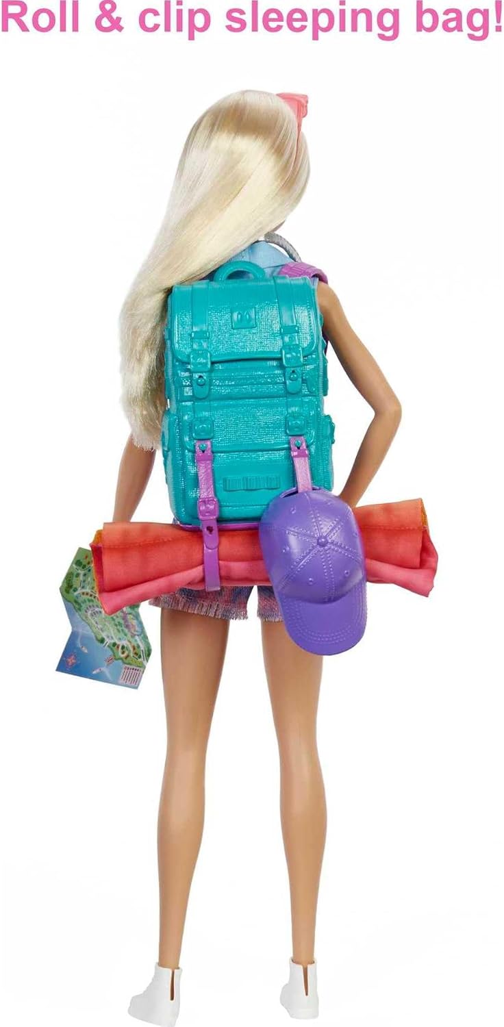 Barbie 3-in-1 DreamCamper + Barbie “It Takes Two” Malibu Camping Playset Bundle | Outdoor Adventure Gift Set | Ages 3+