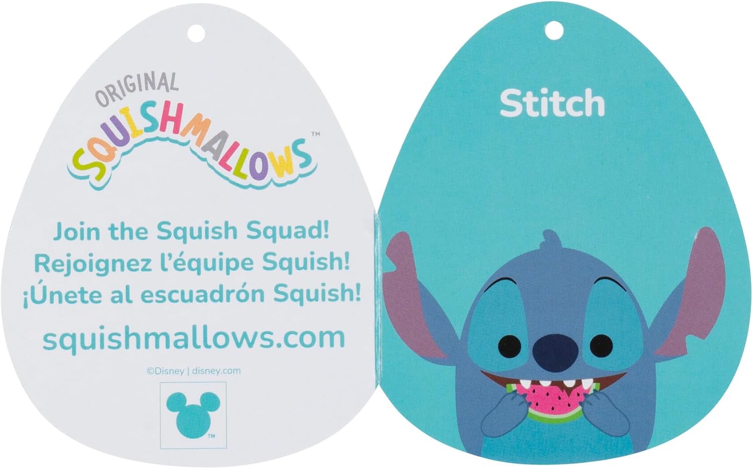 Squishmallows  Disney  Stitch with Watermelon