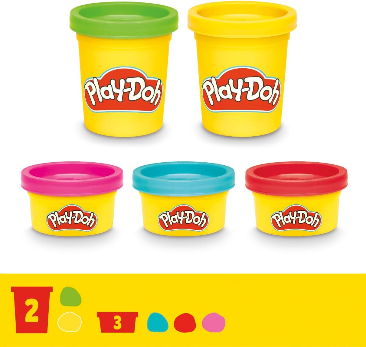 Play-Doh Swirlin' Smoothies Mélangeur de jouets | Ensemble de cuisine de jeu pour enfants avec 5 couleurs | 3 ans et plus