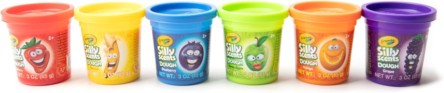 Crayola Silly Scents Play Dough 48-Pack | Scented & Neon Modeling Compound for Kids | Non-Toxic Party Favor Set for Ages 3+