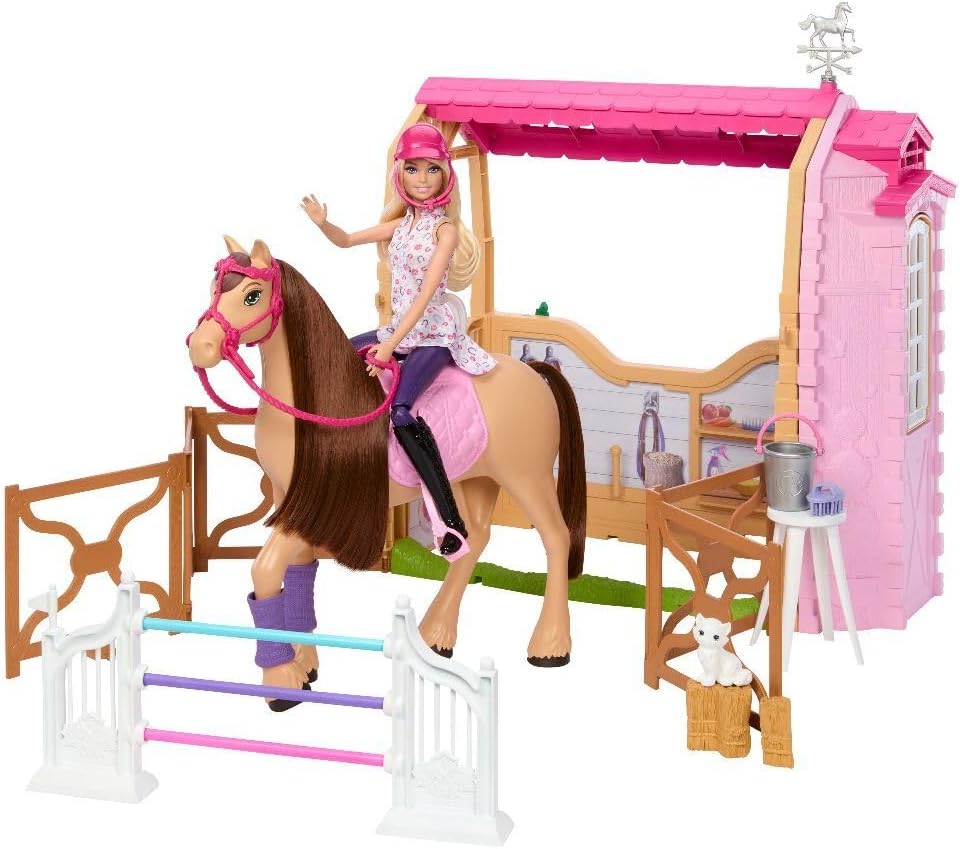 Barbie Stable Playset with Doll & Horse | Inspired by Barbie Mysteries: The Great Horse Chase | Ages 3+