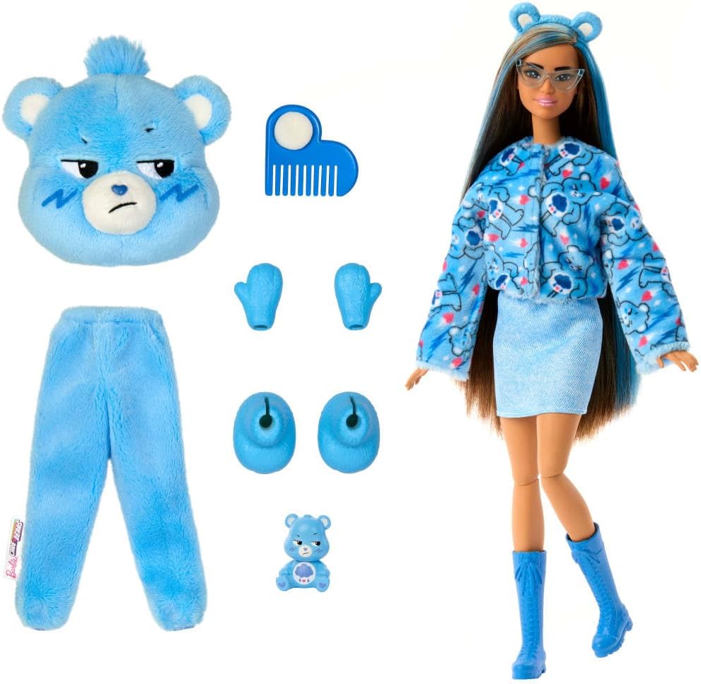 Barbie Cutie Reveal Care Bears Series – Grumpy Bear Edition