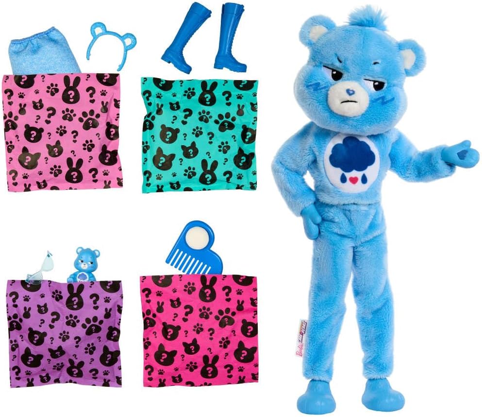 Barbie Cutie Reveal Care Bears Series – Grumpy Bear Edition