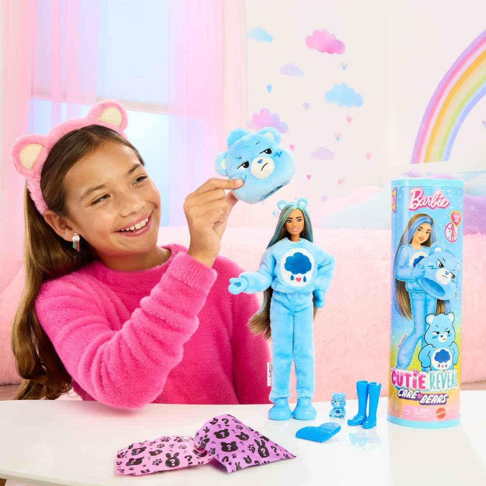 Barbie Cutie Reveal Care Bears Series – Grumpy Bear Edition