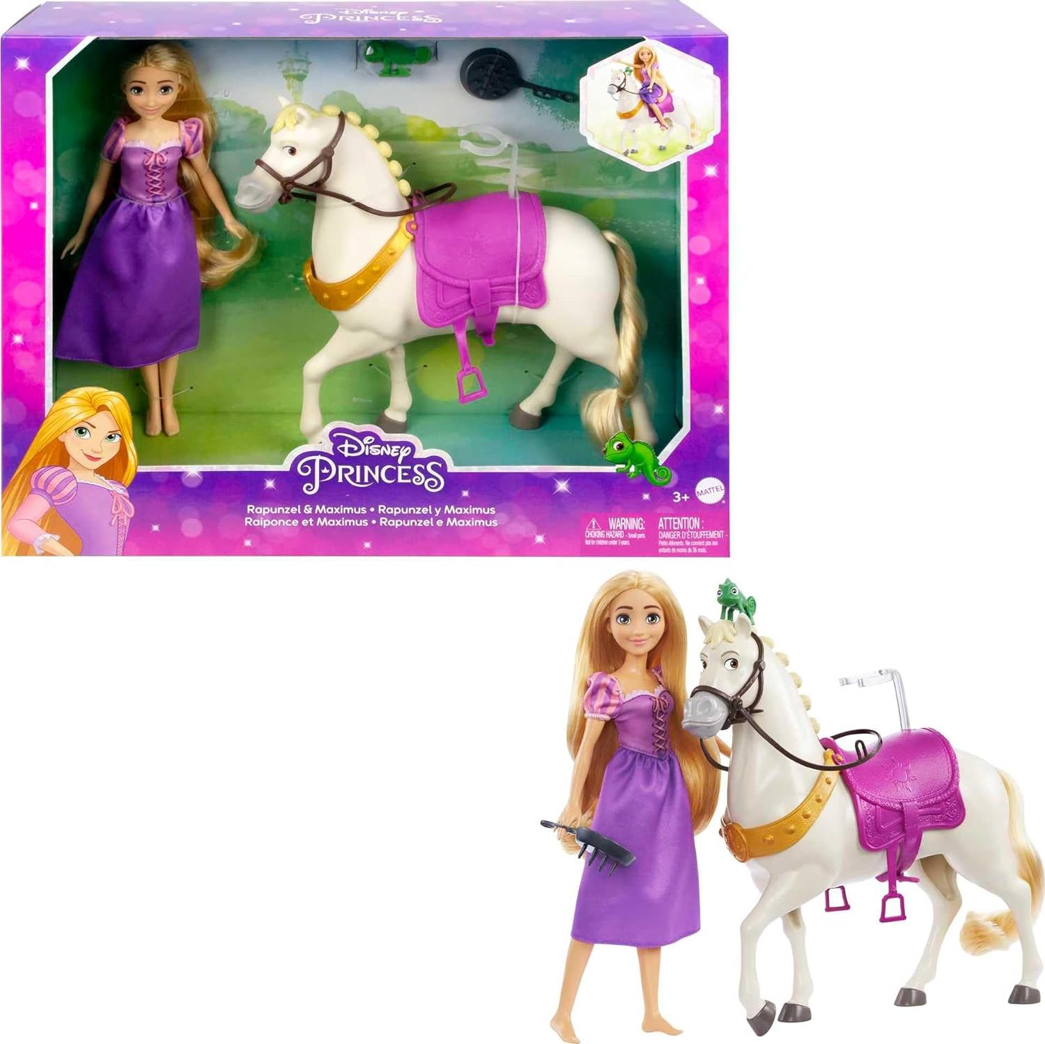 Disney Princess Rapunzel & Maximus Horse Set | Inspired by Disney’s Tangled | Ages 3+