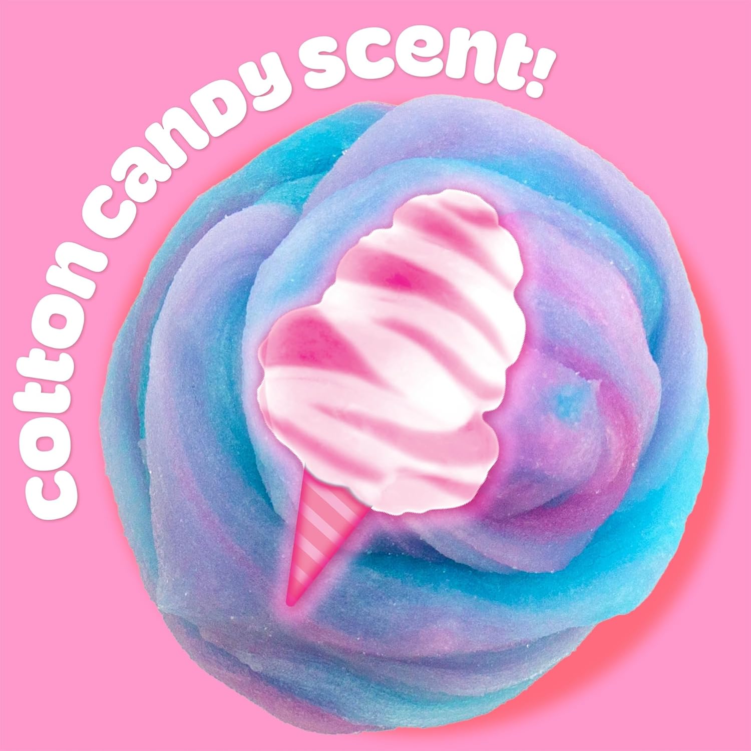 Play-Doh Cloud, Pink & Blue, Cotton Candy Scent, Single Can 170g