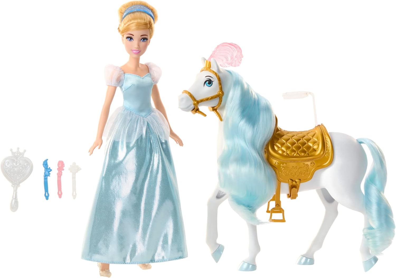 Disney Princess Cinderella Doll & Horse Set | Inspired by Disney’s Cinderella | Ages 3+