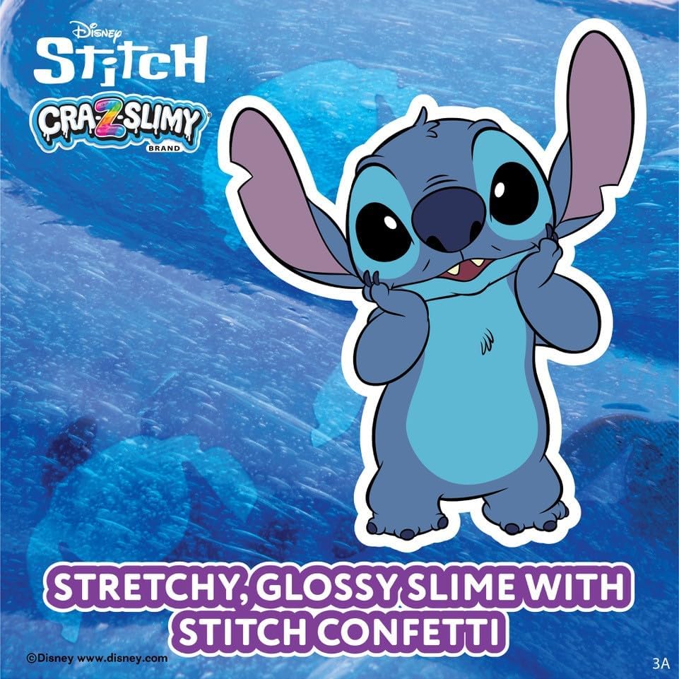 CRA-Z-Slimy Disney Stitch Slime Toy Super Soft, Non-Toxic Sensory Toy for Kids Ages 6+  Lilo & Stitch Gift