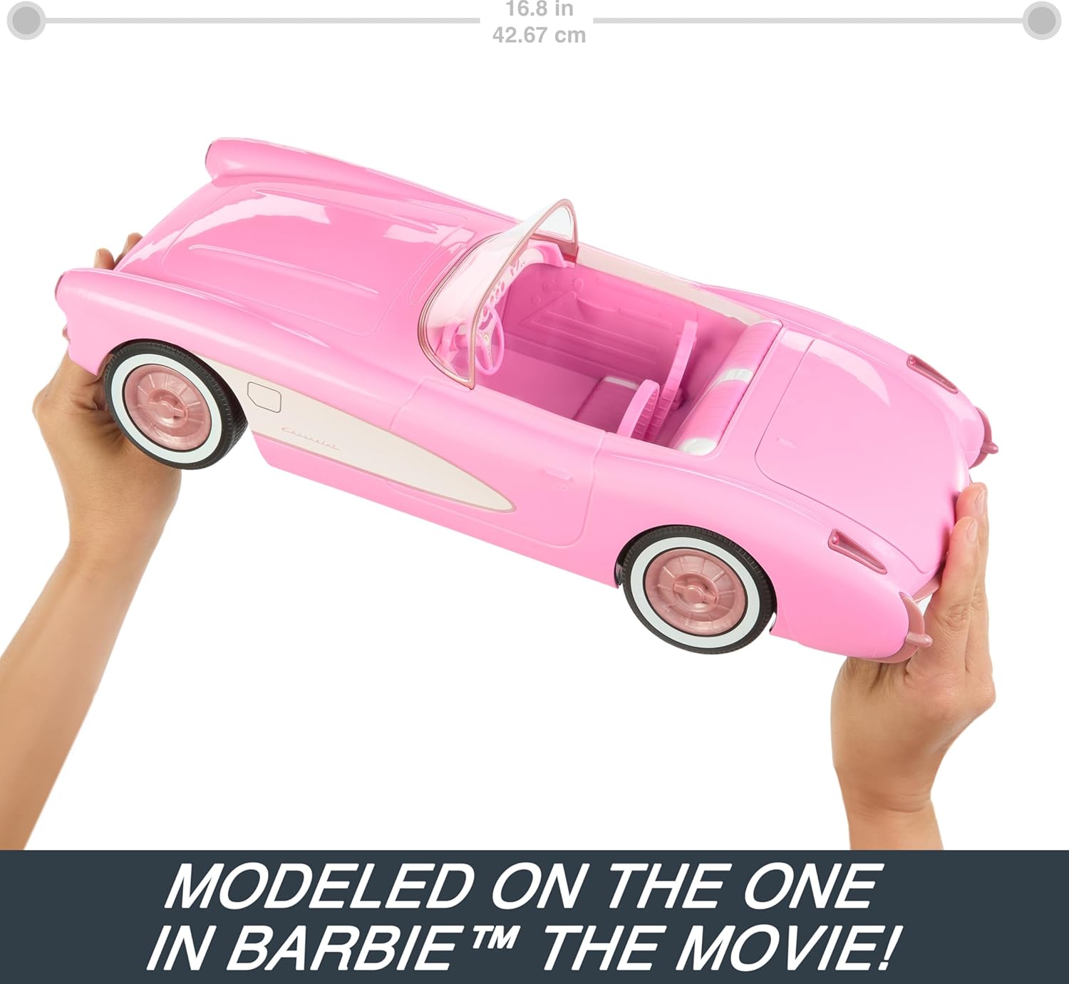 Hot Wheels Barbie RC Corvette | Remote-Control Car from Barbie The Movie | Ages 3+