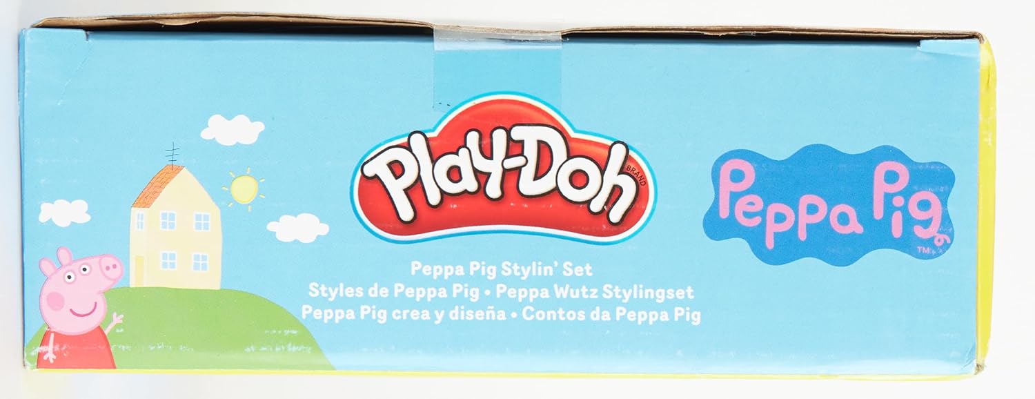 Play-Doh Peppa Pig Stylin’ Set | Peppa Pig Playset with 9 Cans & 11 Tools | Arts & Crafts Toy for Kids Ages 3+