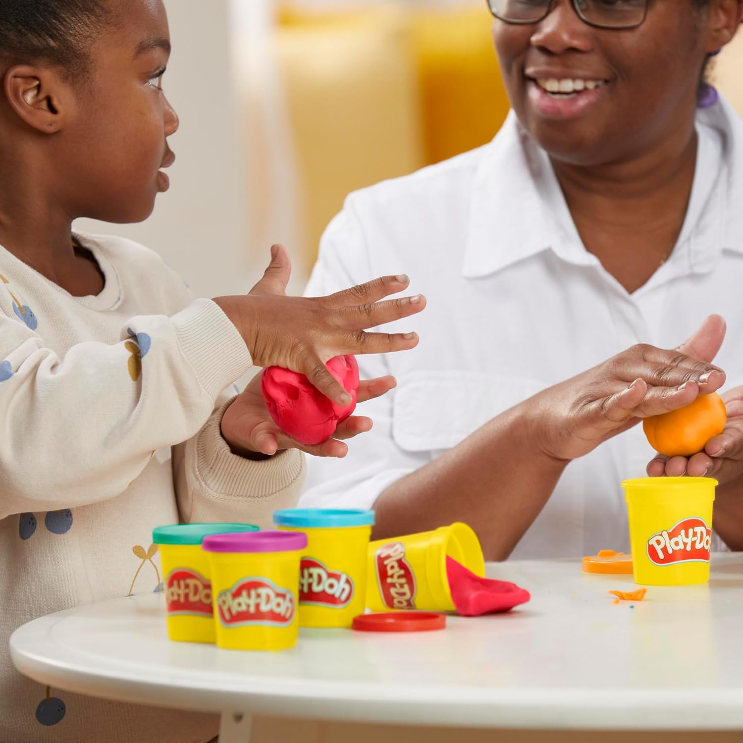 Play-Doh Fun Tub Set | 19 Accessories, 5 Colors & Reusable Storage Container | Ages 3+