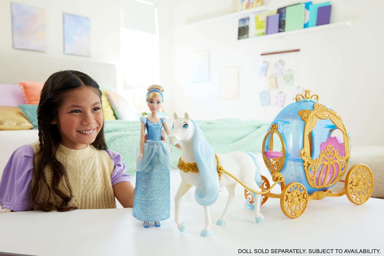 Disney Princess Cinderella Carriage & Horse Set | Inspired by Disney’s Cinderella | Ages 3+