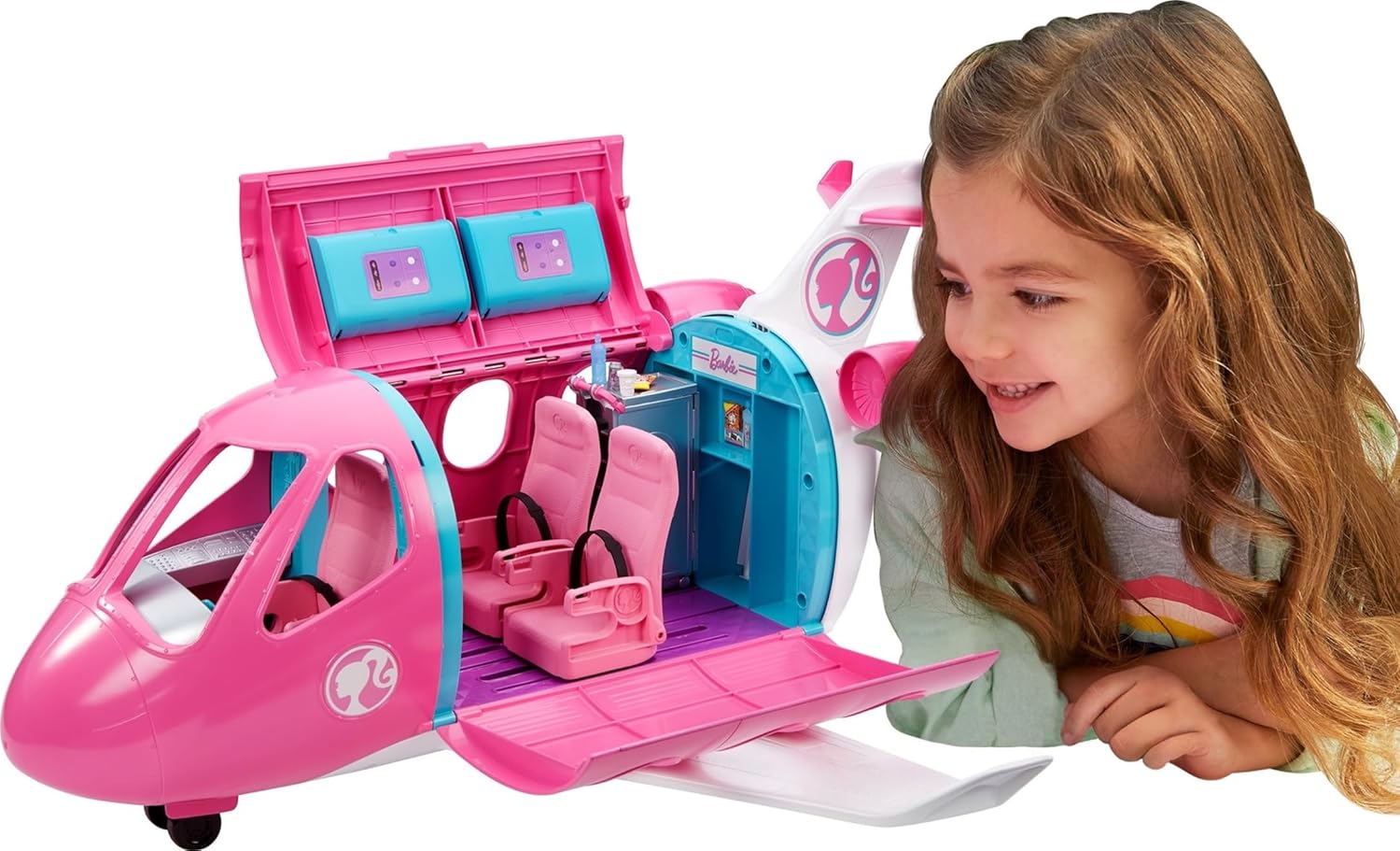 Barbie Dreamplane Playset | Airplane Toy with 15+ Accessories | Ages 3+